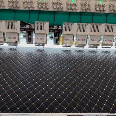 Klasik Kırıklı nakışlı PVC deri sünger ruloları araba koltuğu kapakları için