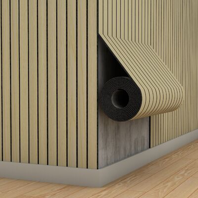 Ev Dekoru İçin Yangın Geciktirici PVC Koruma Esnek Ahşap Duvar Paneli Duvar Kağıdı