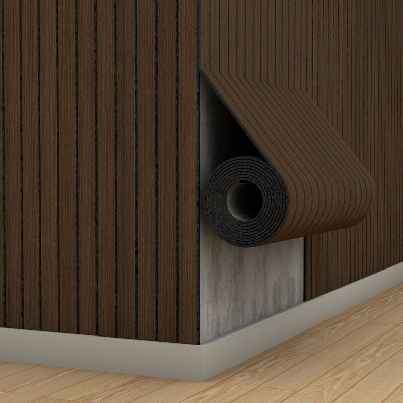 Refah Ev Dekoru İçin IXPE Köpük Katmanlı Yumuşak Ahşap Çıta Duvar Panelleri