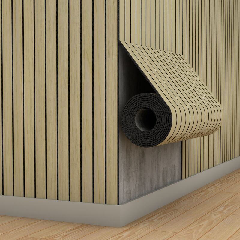 Ev Dekoru İçin Yangın Geciktirici PVC Koruma Esnek Ahşap Duvar Paneli Duvar Kağıdı